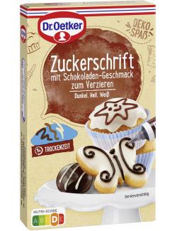 Dr. Oetker Zuckerschrift mit Schokoladengeschmack