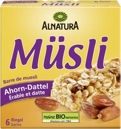 Alnatura Müsli Riegel Ahorn Dattel 6er Pack