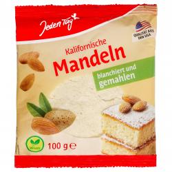 Jeden Tag Kalifornische Mandeln gemahlen