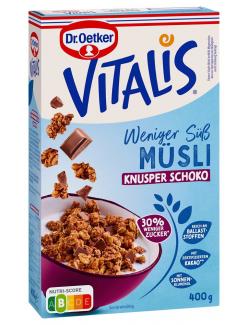Dr. Oetker Vitalis Weniger Süß Müsli Knusper Schoko