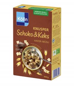 Kölln Knusper Schoko & Keks Hafer Müsli