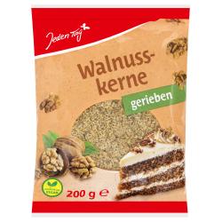 Jeden Tag Walnusskerne gerieben