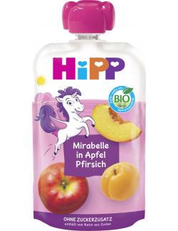 Hipp Hippis Quetschbeutel Mirabelle in Apfel Pfirsich