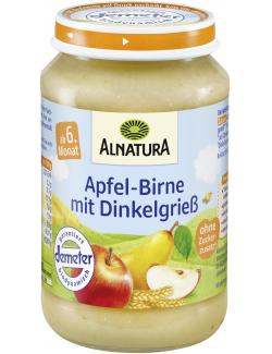 Alnatura Apfel-Birne mit Dinkelgrieß