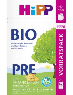 Hipp Bio PRE Anfangsmilch von Geburt an