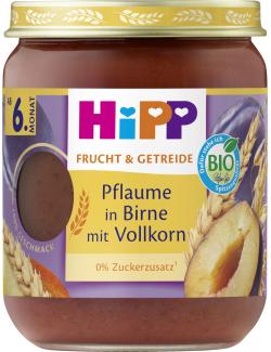 Hipp Pflaume in Birne mit Vollkorn