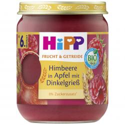 Hipp Himbeere in Apfel mit Dinkelgrieß