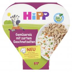 Hipp Kinder-Teller Gemüsereis mit zartem Geschnetzeltem