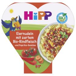 HiPP Kinder-Teller Eiernudeln mit zartem Bio-Rindfleisch