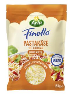 Arla Finello Pastakäse mit Cheddar gerieben