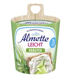 Almette Alpenfrischkäse Leicht Kräuter 7% Fett
