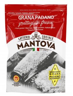 Mantova Grana Padano gerieben