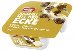 Müller Joghurt mit der Ecke Schoko Flakes & Joghurt Bananen-Geschmack
