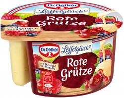 Dr. Oetker Löffelglück Rote Grütze mit Bourbon-Vanillesoße