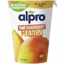 Alpro Joghurtalternative ohne Zuckerzusatz Mango