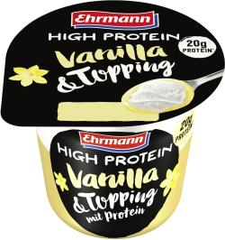 Ehrmann High Protein Vanilla & Topping