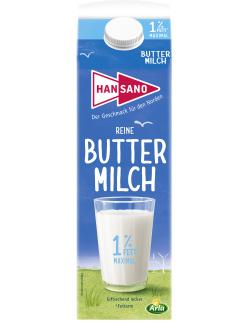Hansano Reine Buttermilch 1% Fett