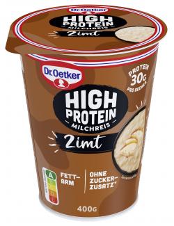 Dr. Oetker High Protein Mahlzeit Milchreis Zimt