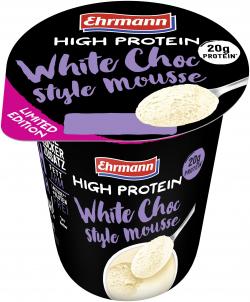 Ehrmann High Protein Mousse White Choc Style
