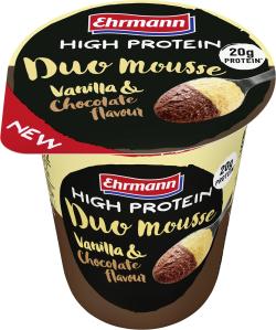 Ehrmann High Protein Duo Mousse Vanilla & Chocolate Flavour