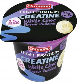 Ehrmann High Protein Creatine Pudding White Choc