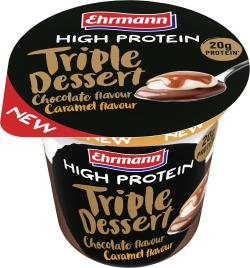 Ehrmann High Protein Triple Dessert Chocolate flavour Caramel flavour