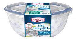 Nadler Sahne-Heringsfilets in Streifen mit Zwiebel, Gurke & Apfel