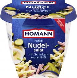 Homann Feiner Nudelsalat mit Schinkenwurst & Ei