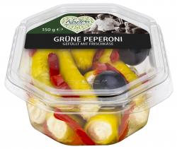 Kappa Grüne Peperoni gefüllt mit Frischkäsecreme