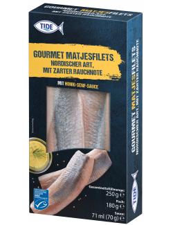 Tide Premium Matjesfilets mit Honig-Senf-Sauce