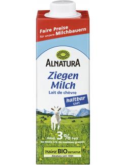 Alnatura Ziegenmilch haltbar UHT