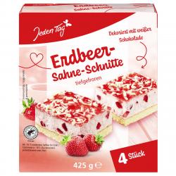 Jeden Tag Erdbeer-Sahne-Schnitte