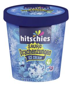 Hitschies Saure Drachenzungen Eis blaue Himbeere