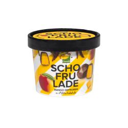 Schofrulade Mango gefroren in Milchschokolade