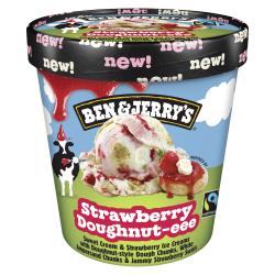 Ben & Jerrys Strawberry Doughnut