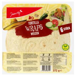 Jeden Tag Tortilla Wraps Weizen 6er