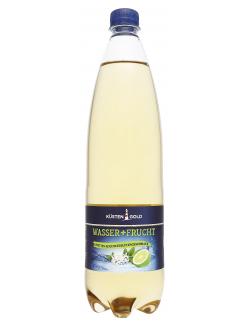 Bild Küstengold Wasser + Frucht Limetten-Holunderblüten Geschmack (Einweg) 1 l
