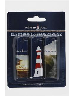 Bild Küstengold Elektronik-Feuerzeuge 3 st