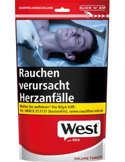 West Red Volume Tobacco Zip Bag