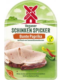Rügenwalder Mühle Veganer Schinken Spicker bunter Paprika