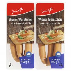 Jeden Tag Delikatess Wiener Würstchen geräuchert