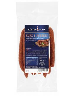 Küstengold Kurz und Knackig Geräucherte Mettwürstchen