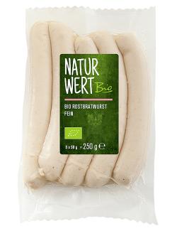 NaturWert Bio Rostbratwurst fein