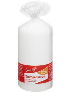Jeden Tag Stumpenkerze weiß