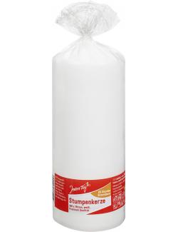 Jeden Tag Stumpenkerze weiß