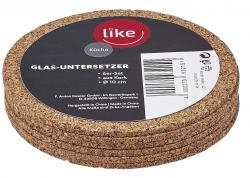 Like Glasuntersetzer aus Kork 6er-Set