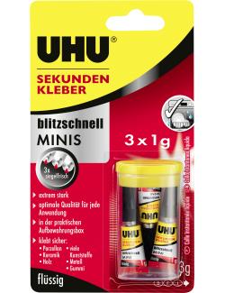 Uhu Sekundenkleber blitzschnell Minis flüssig