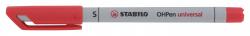 Stabilo OHPen universal non-permanent Folienschreiber superfein rot