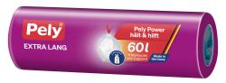 Pely Extra Lang Müllbeutel mit Zugband 60 Liter