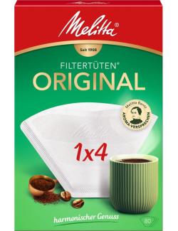 Melitta Filtertüten Weiß 1x4